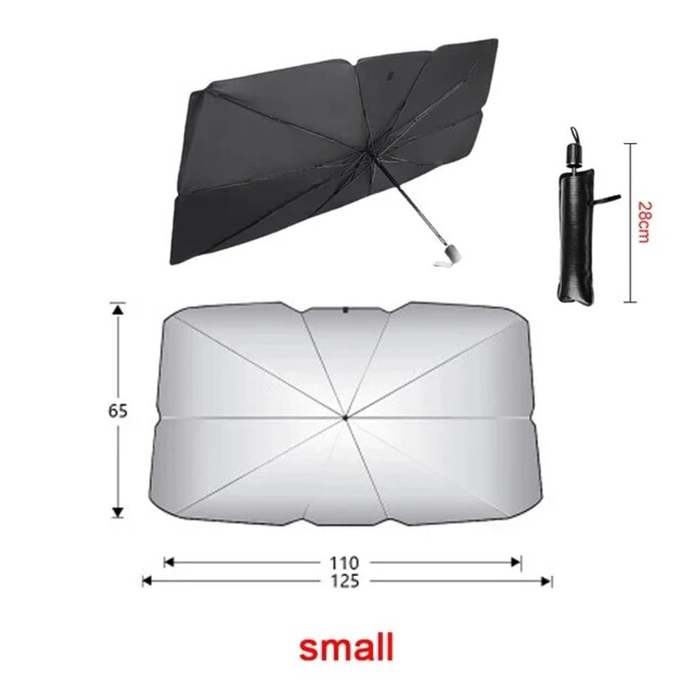 Foldable Car Sunshade Umbrella For Windshield Heat Protection 6