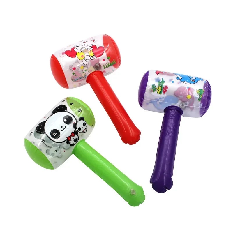 Kids Inflatable Hammer Toy with Bell Fun inflatable hammer toy for Parties Beach and Pool