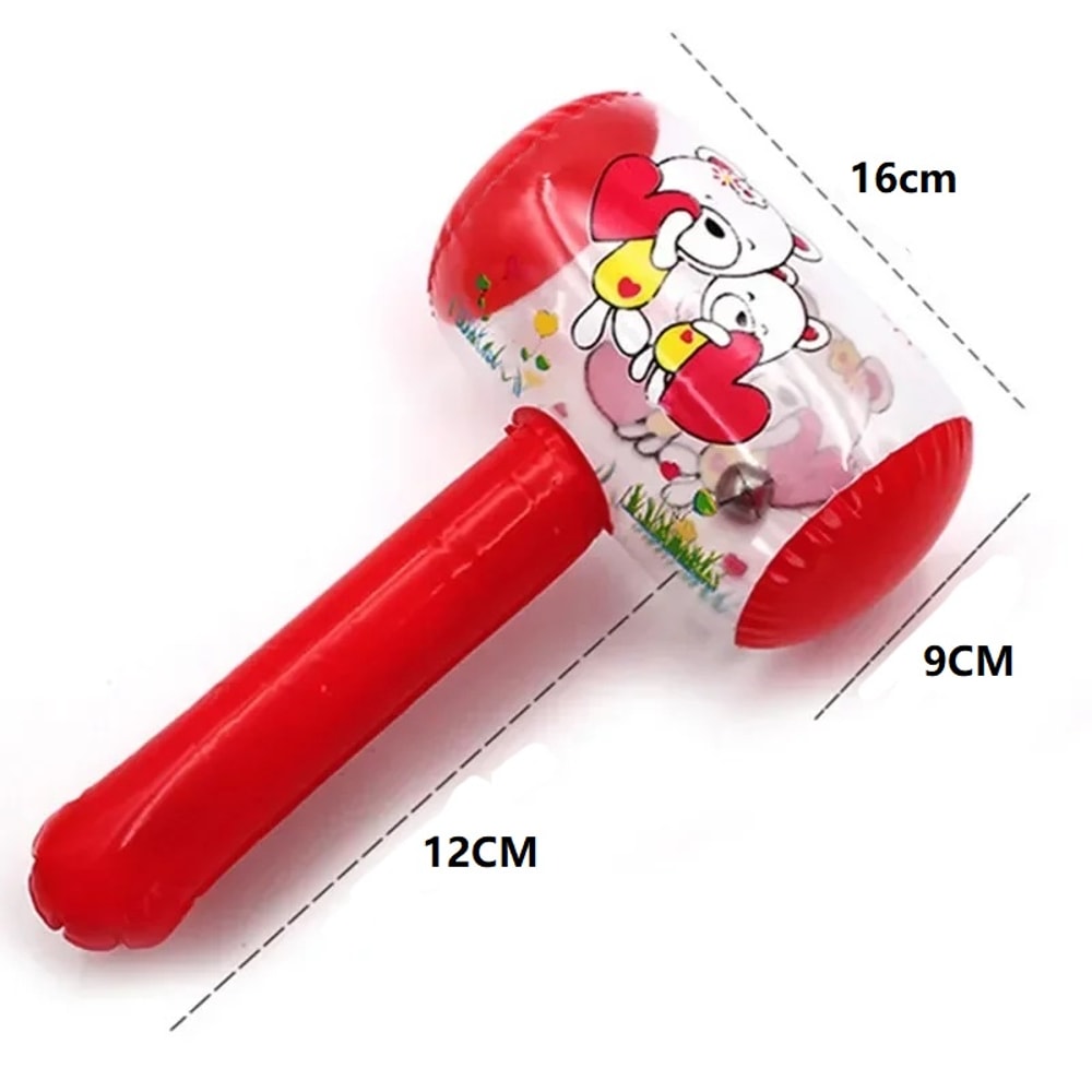 Kids Inflatable Hammer Toy with Bell Fun inflatable hammer toy for Parties Beach and Pool