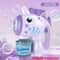 Unicorn Electric Bubble Gun Toy with Lights Automatic Bubble Machine for Kids Parties