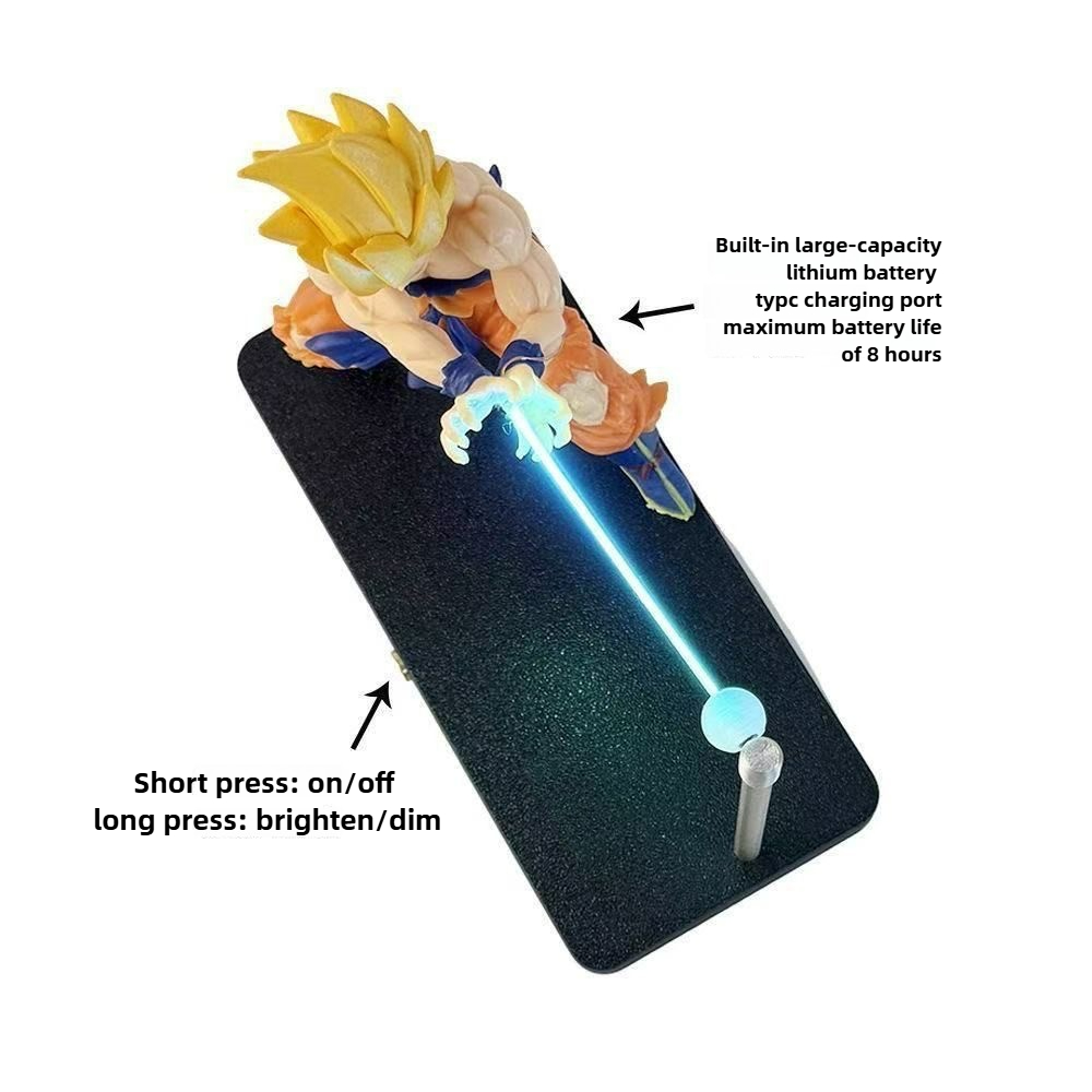 Dragon Ball Night Lamp Goku Kamehameha LED Anime Room Decor Light