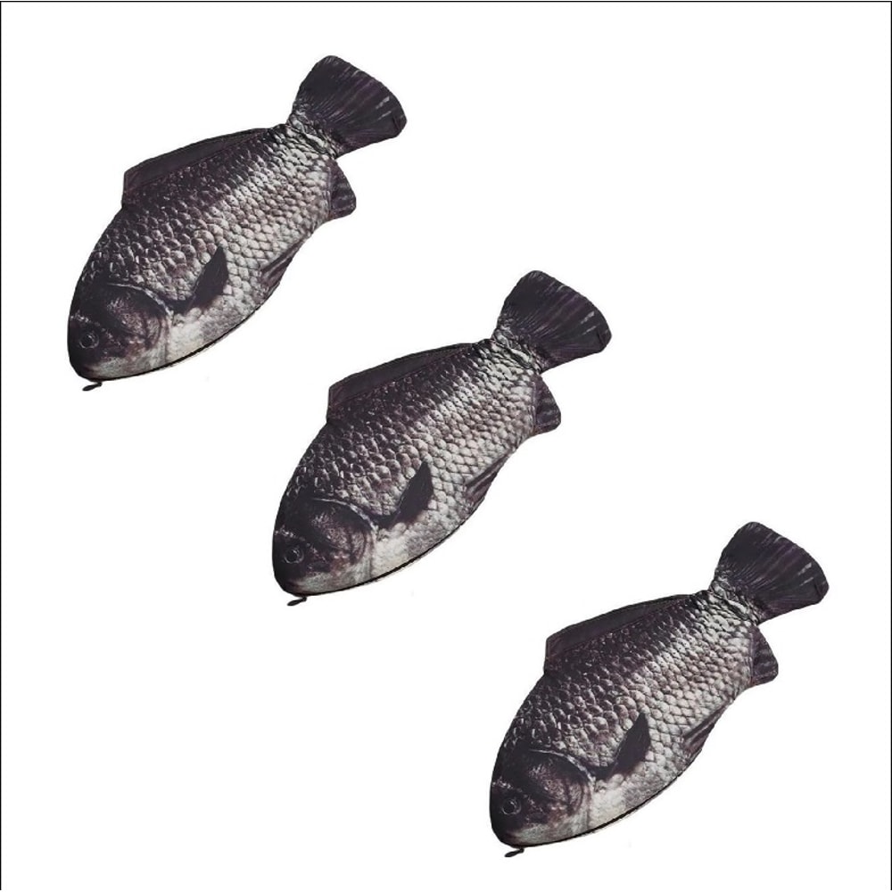 Realistic Fish Pencil Case Cute Carp Makeup And Pencil Pouch Organizer 7