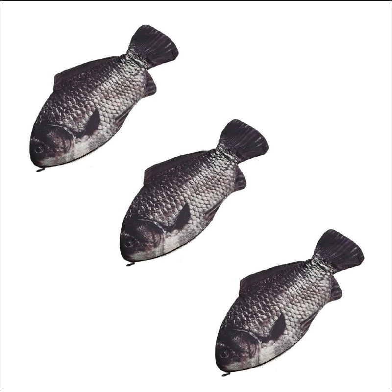 Realistic Fish Pencil Case Cute Carp Makeup And Pencil Pouch Organizer 7