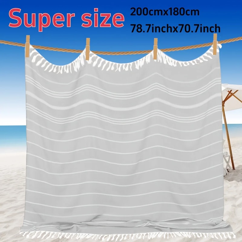 Extra Large Turkish Beach Towel Blanket Quick Dry Sand Resistant Travel Throw