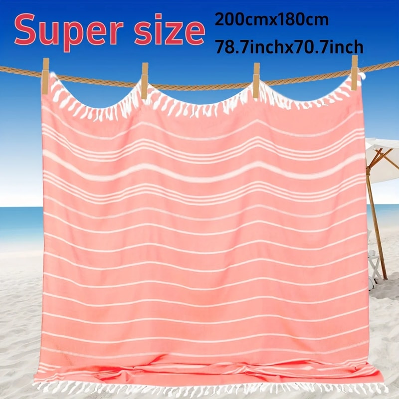 Extra Large Turkish Beach Towel Blanket Quick Dry Sand Resistant Travel Throw