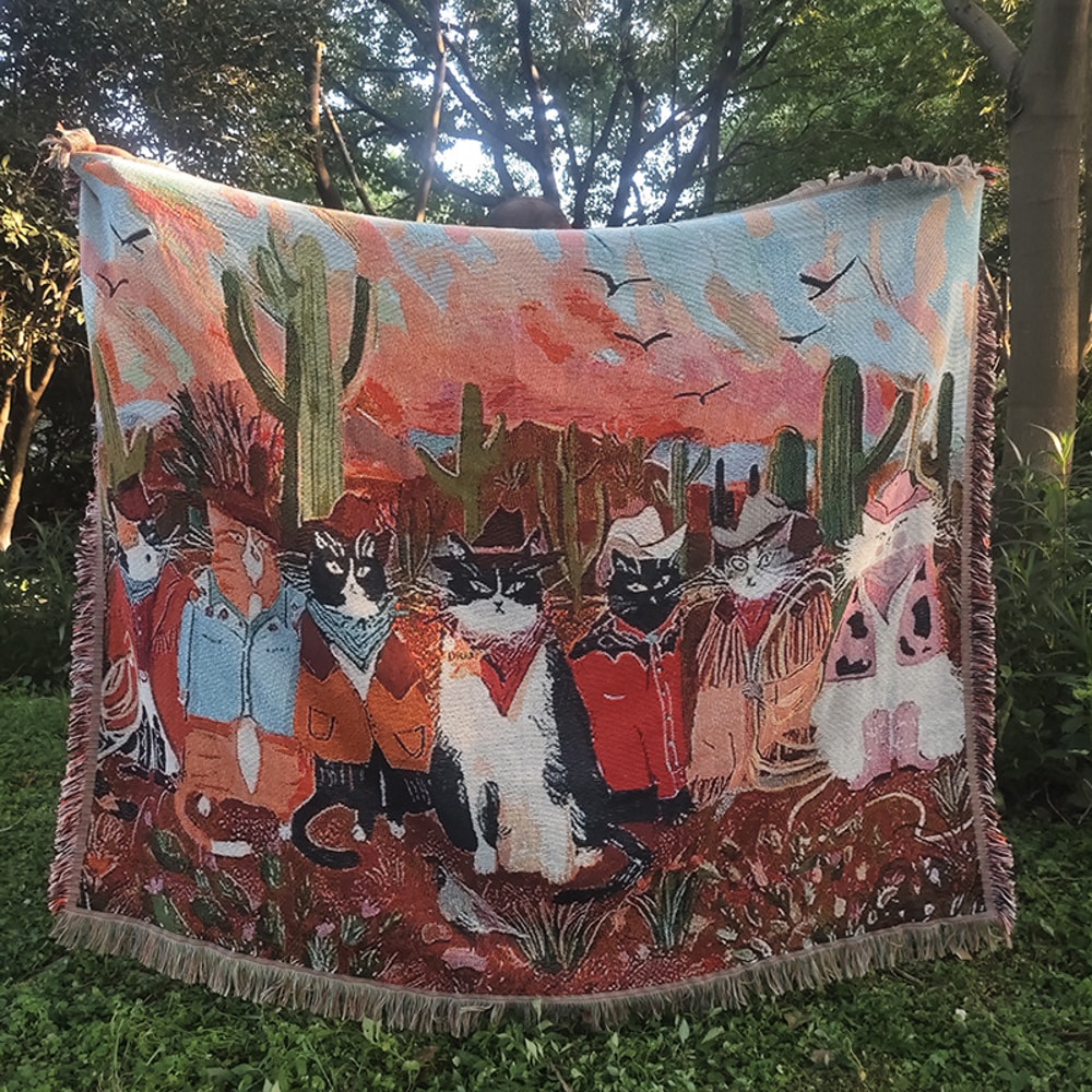 Leopard Jacquard Knitted Throw Blanket for Sofa and Bed Cozy sofa throw blanket