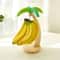 Wooden Banana Hanger Stand with Leaf Design Hook Kitchen Counter Organizer