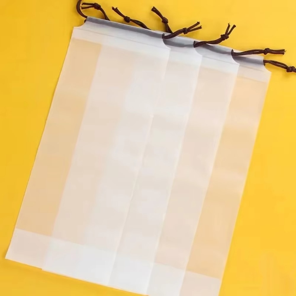 Transparent Waterproof Umbrella Storage Bags With Drawstring Portable Reusable Organizer Set 5