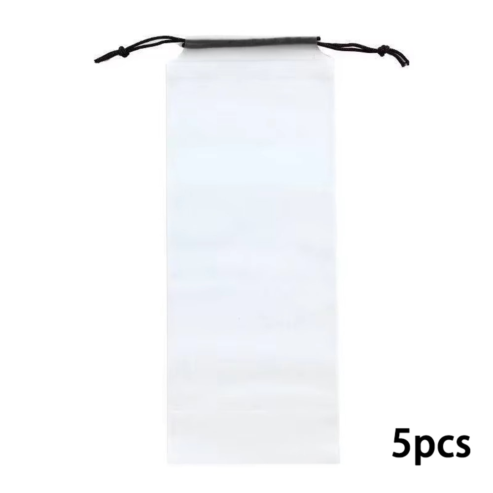 Transparent Waterproof Umbrella Storage Bags With Drawstring Portable Reusable Organizer Set 6