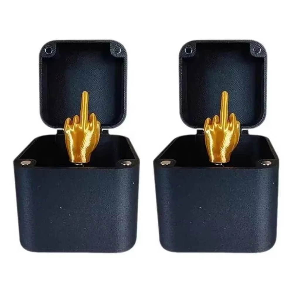 Pop Up Middle Finger Gift Box Funny Prank Surprise Novelty Desk Decor 2