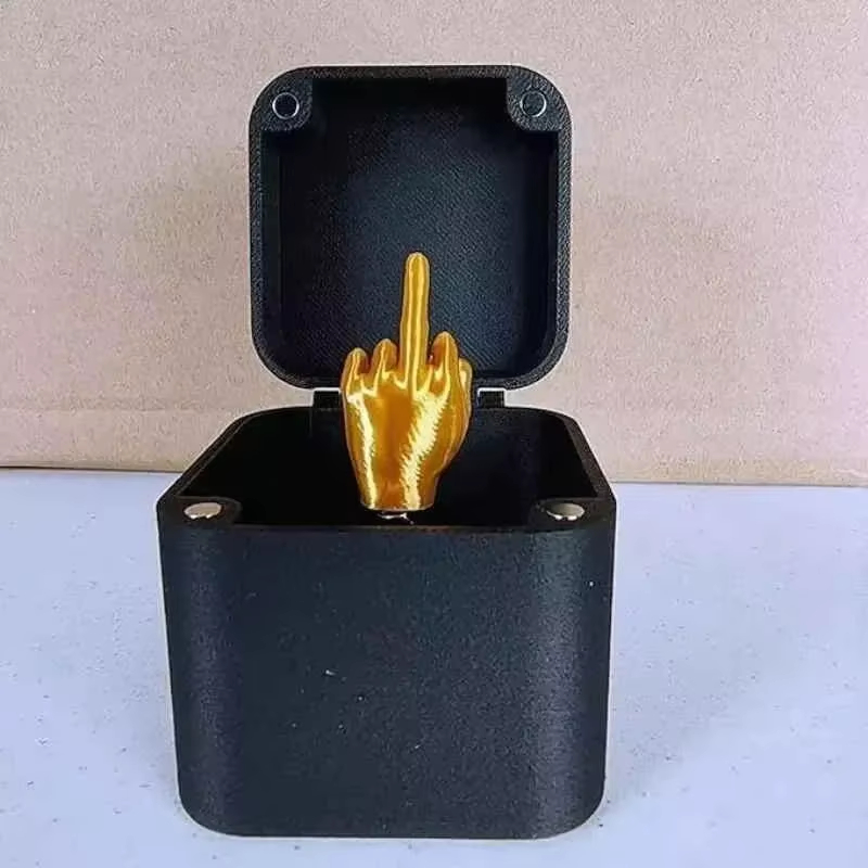 Pop Up Middle Finger Gift Box Funny Prank Surprise Novelty Desk Decor 6