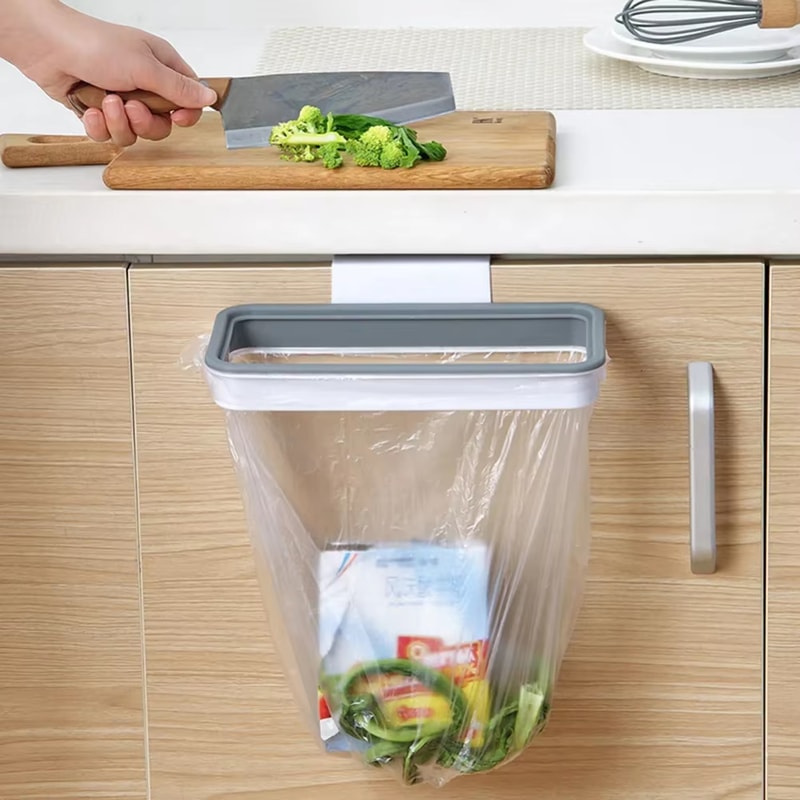 Multi Functional Kitchen Sink Trash Bag Holder & Organizer Rack