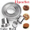 Piece Stainless Steel Round Cookie Cutters Set for Baking, Pastry & Dough Rings