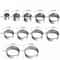 Piece Stainless Steel Round Cookie Cutters Set for Baking, Pastry & Dough Rings