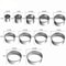 Piece Stainless Steel Round Cookie Cutters Set for Baking, Pastry & Dough Rings