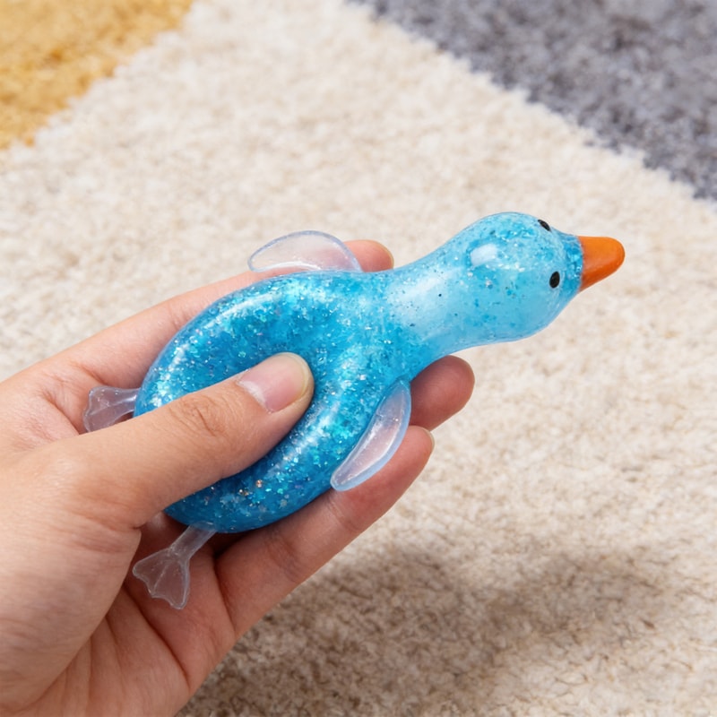 Cute Squishy Duck Stress Relief Toy Soft Squeeze Fidget for Kids and Adults