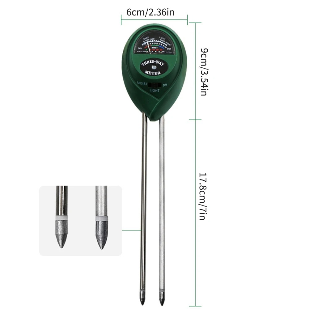 Soil Moisture Meter with Sunlight and pH Tester for Healthy Plant Growth