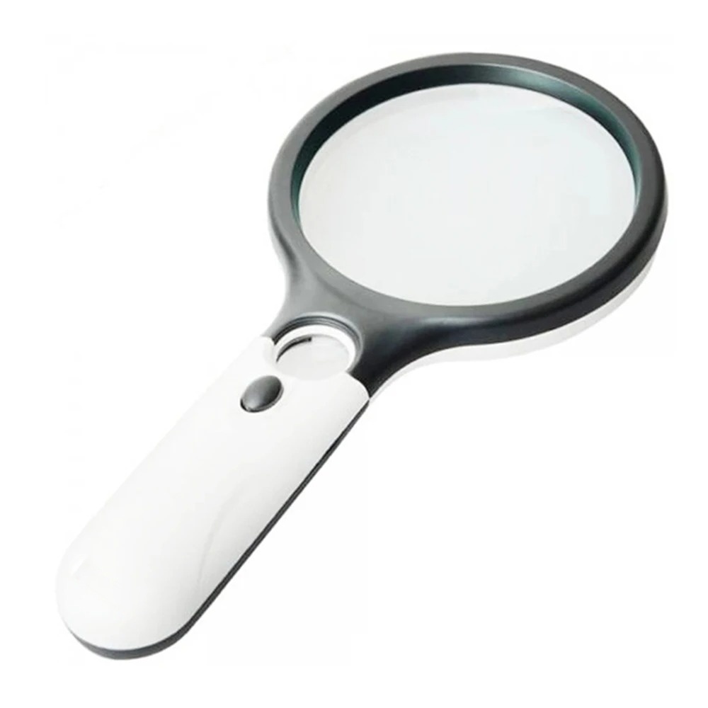 LED Handheld Magnifying Glass for Reading & Jewelry Inspection