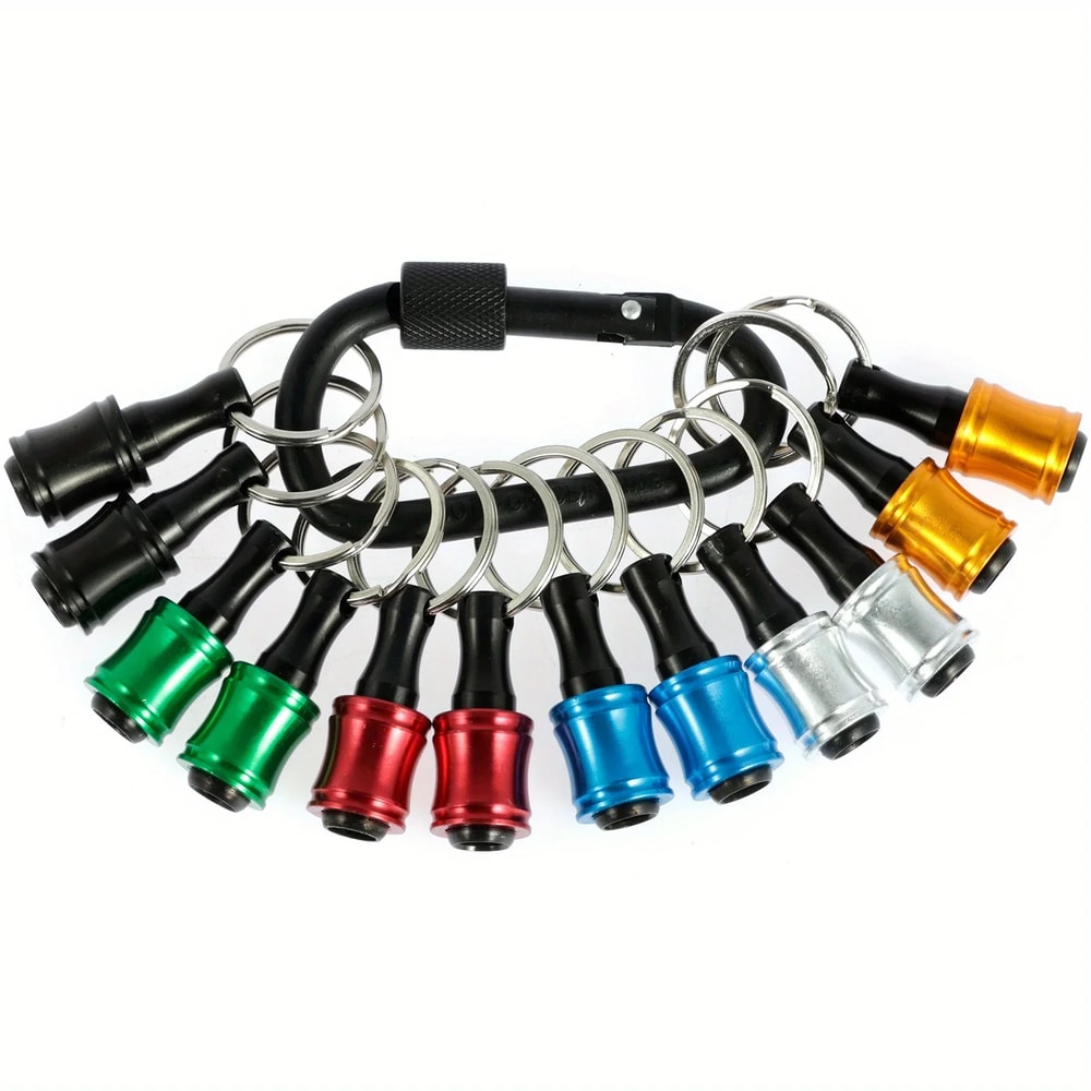 Piece Quick Change Bit Holder Set With Push Unlock Aluminum Extension Bars 5