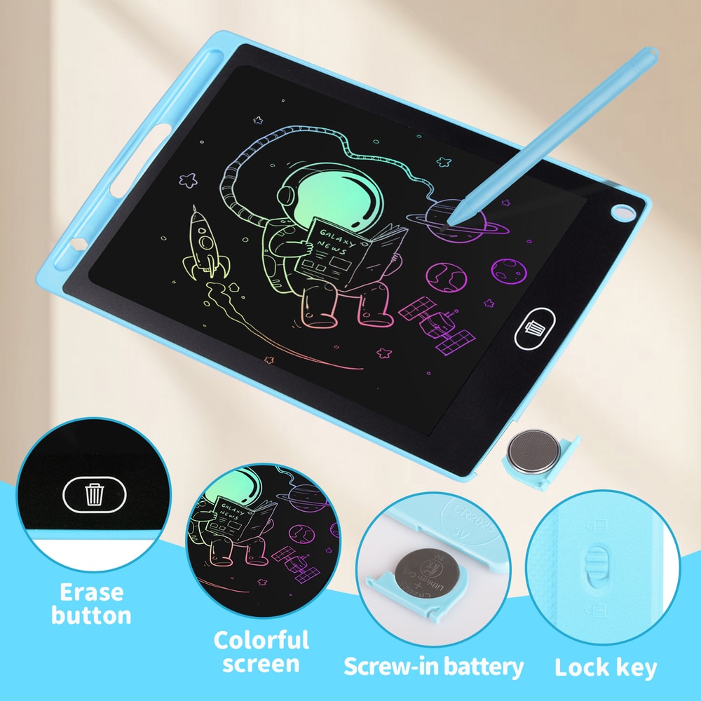 Inch LCD Writing Tablet For Kids Reusable Drawing Board With Lock And Eye Protection 2