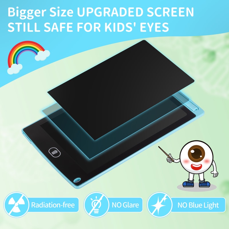Inch LCD Writing Tablet For Kids Reusable Drawing Board With Lock And Eye Protection 4