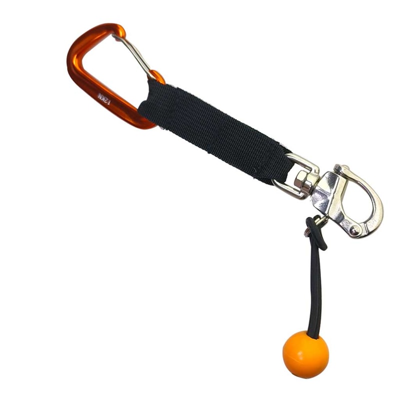 Quick Release Diving Lanyard with Stainless Steel Swivel Clip for Surfing & Water Sports