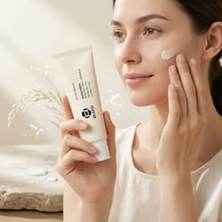 rice sunscreen spf moisturizing sunblock cream for daily uv protection