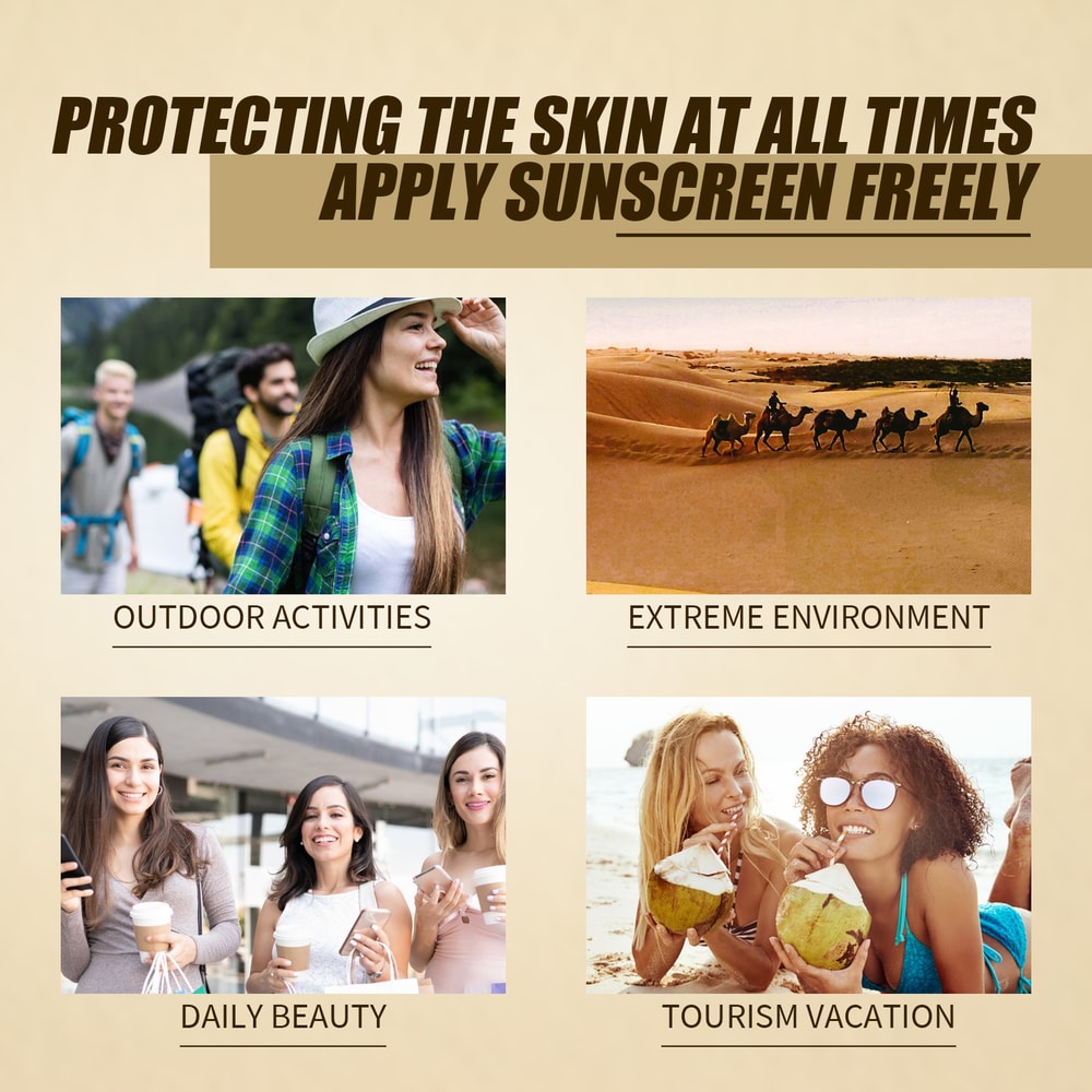 Rice Sunscreen SPF Moisturizing Sunblock Cream For Daily UV Protection 1