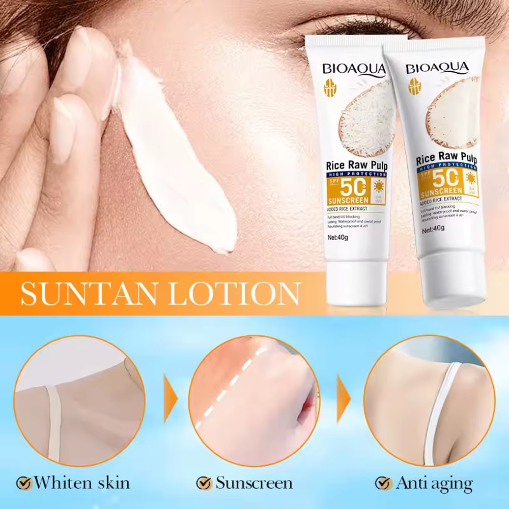 High Protection SPF Facial Body Sunscreen Lightweight Non Greasy UV Shield 2