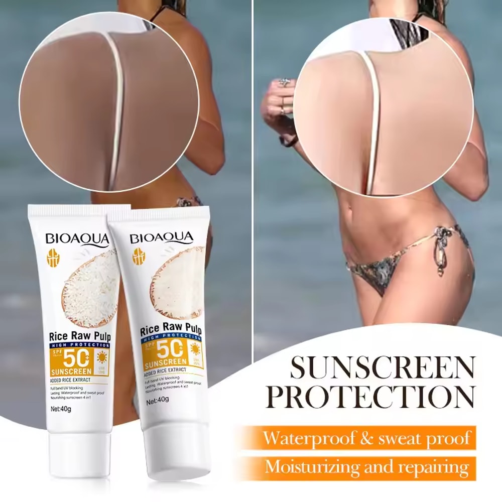 High Protection SPF Facial Body Sunscreen Lightweight Non Greasy UV Shield 5