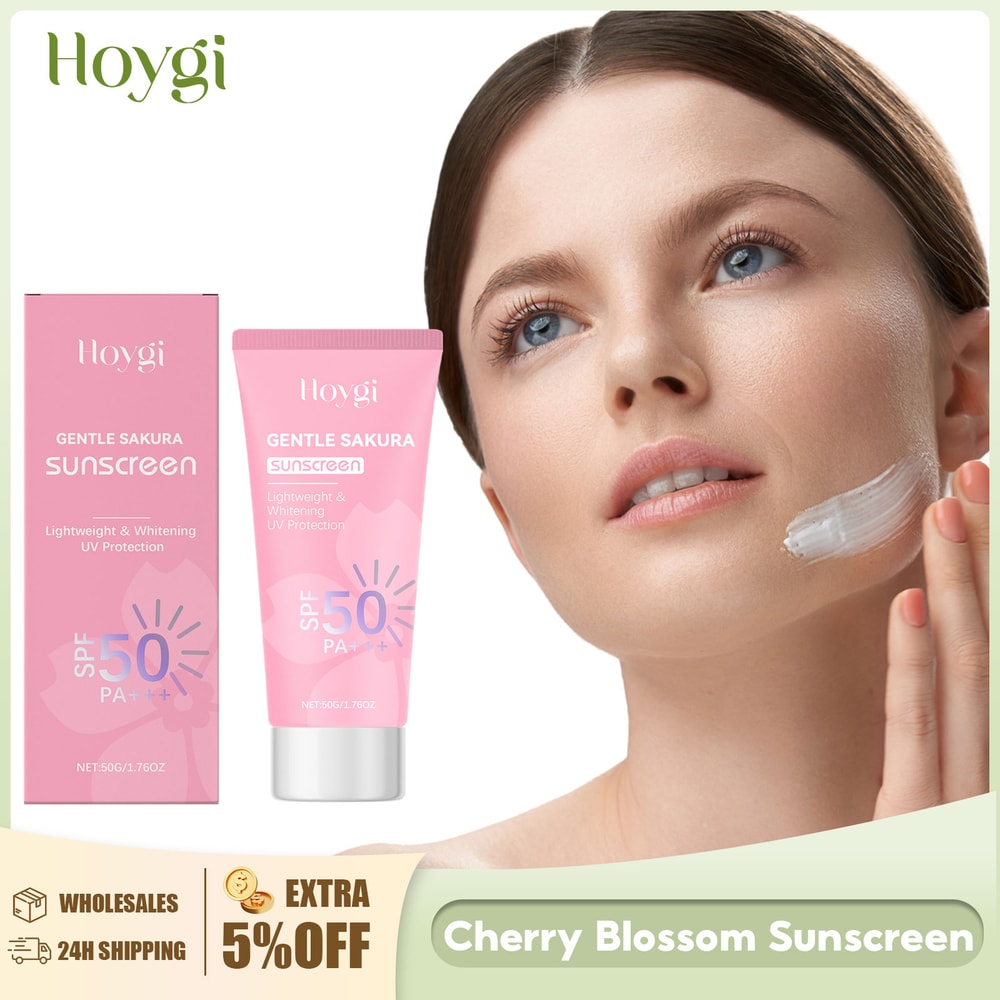 Cherry Blossom Glow Sunscreen SPF Oil Control Waterproof Sun Cream 1