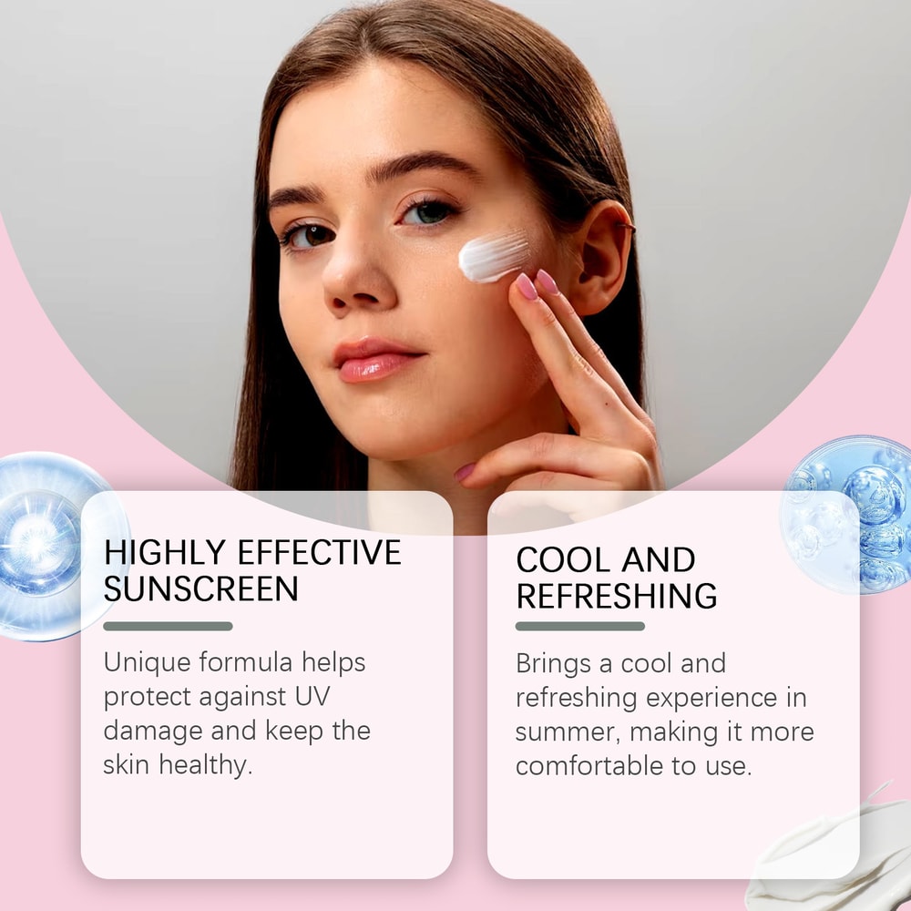 Cherry Blossom Glow Sunscreen SPF Oil Control Waterproof Sun Cream 2