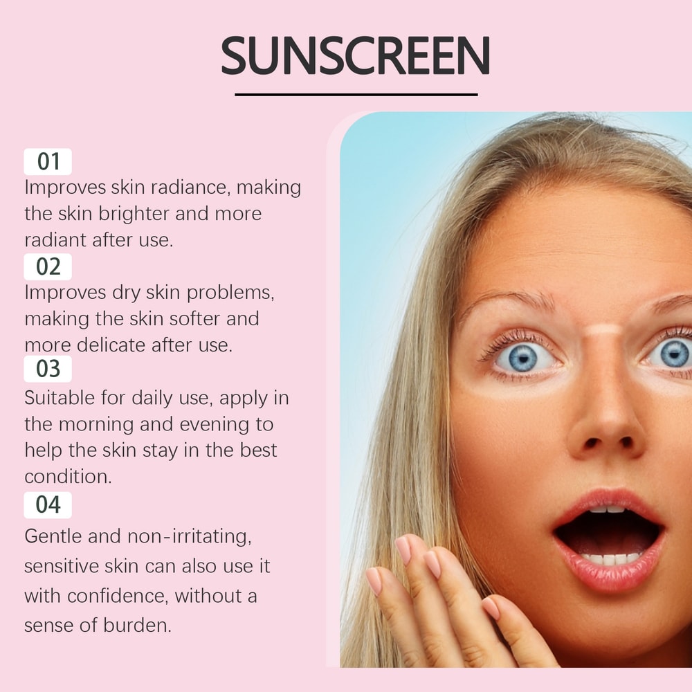 Cherry Blossom Glow Sunscreen SPF Oil Control Waterproof Sun Cream 4