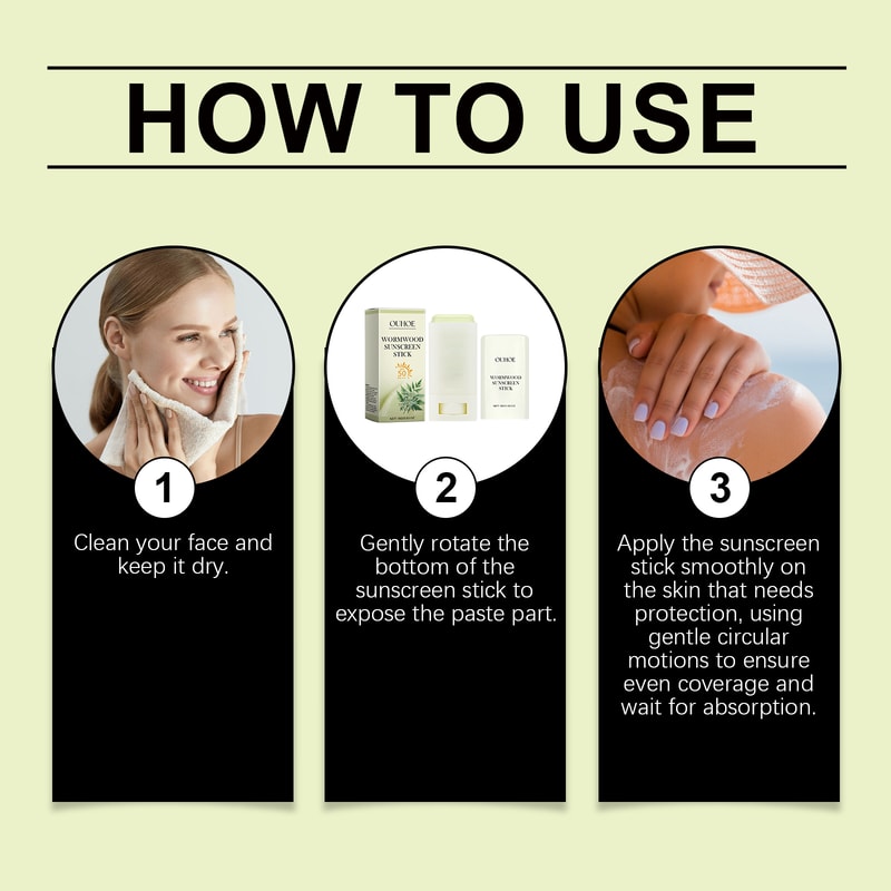 Sunscreen Stick Portable UV Protection Moisturizing Oil Control Sunblock