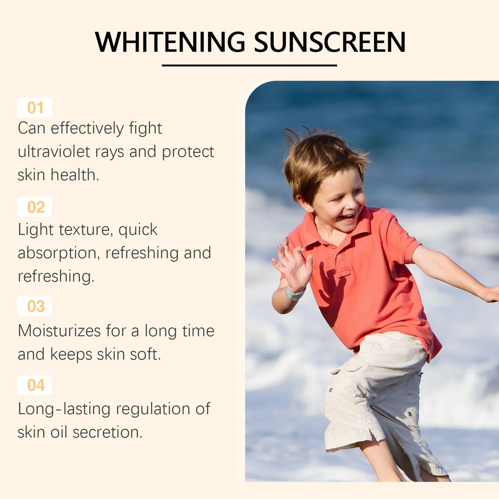 Sunscreen Cream UV Protection Cream With Oil Control Moisturizing Brightening Care 4