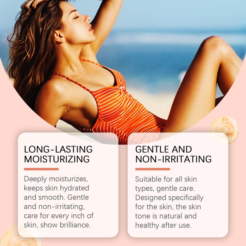 Radiant Glow Self Tanning Drops for Face & Body Natural Sunless Tanning Drops