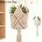 Boho Macrame Plant Hanger Indoor Outdoor Cotton Rope Hanging Basket Decor