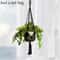Boho Macrame Plant Hanger Indoor Outdoor Cotton Rope Hanging Basket Decor