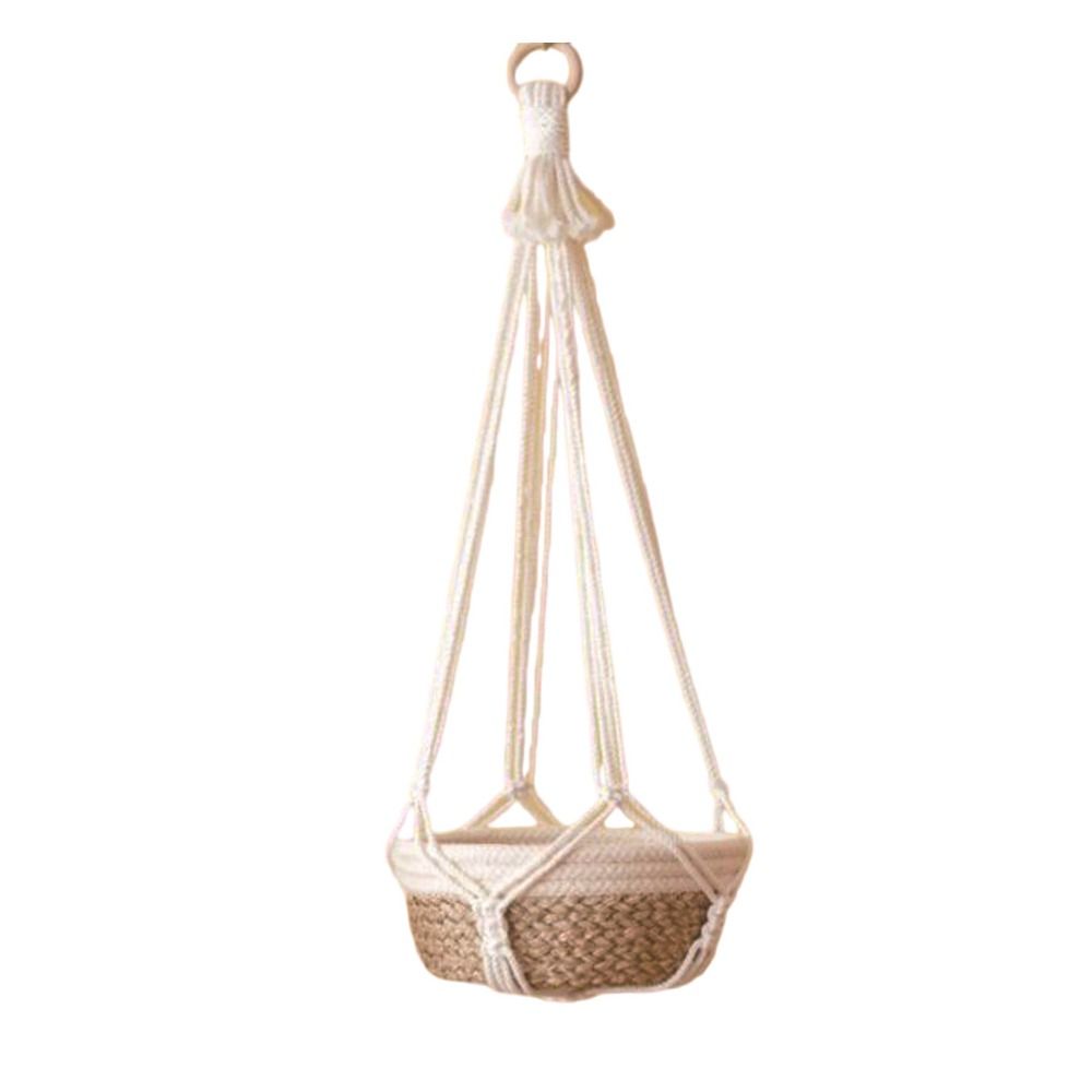 Handmade Macrame Plant Hanger for Indoor Decor Boho Hanging Planter Basket