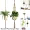 Handmade Macrame Plant Hanger For Wall Decor Indoor Outdoor Boho Hanging Planter 5