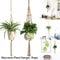 Handmade Macrame Plant Hanger For Wall Decor Indoor Outdoor Boho Hanging Planter 5