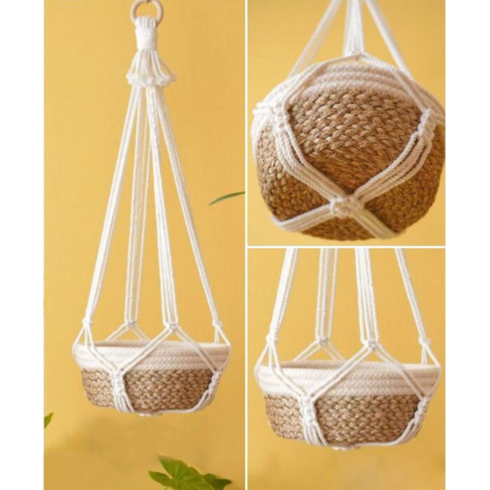 Handmade Macrame Plant Hanger Indoor Outdoor Hanging Planter Basket