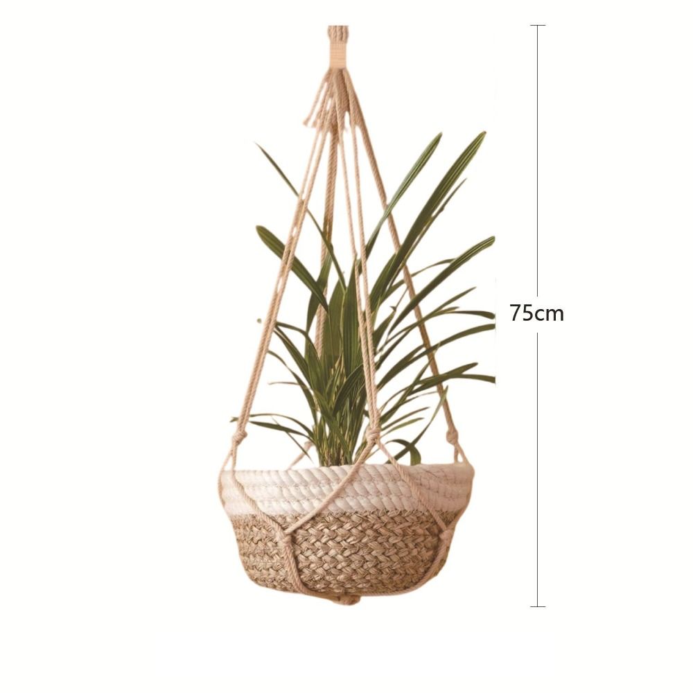 Handmade Macrame Plant Hanger Indoor Outdoor Hanging Planter Basket