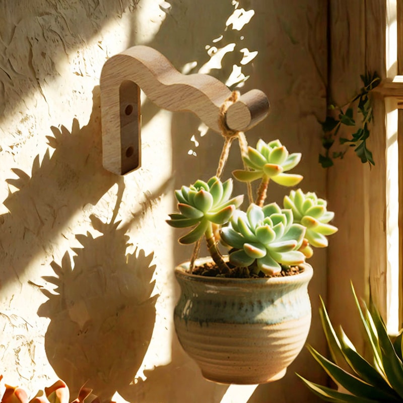 Farmhouse plant hanger wall mount bracket for hanging plants indoor outdoor