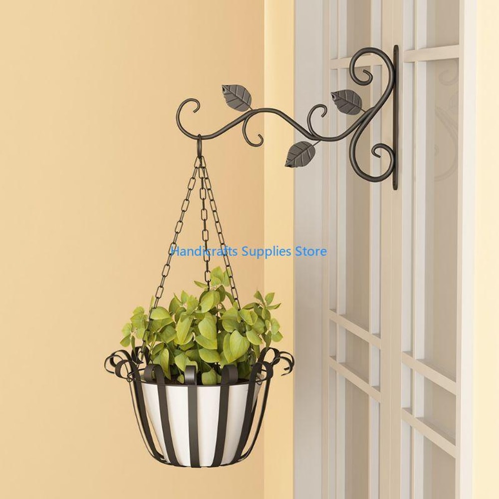 European Iron Wall Plant Hanger Bracket For Hanging Planters And Flower Pots 0