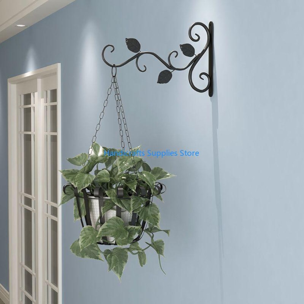 European Iron Wall Plant Hanger Bracket For Hanging Planters And Flower Pots 3