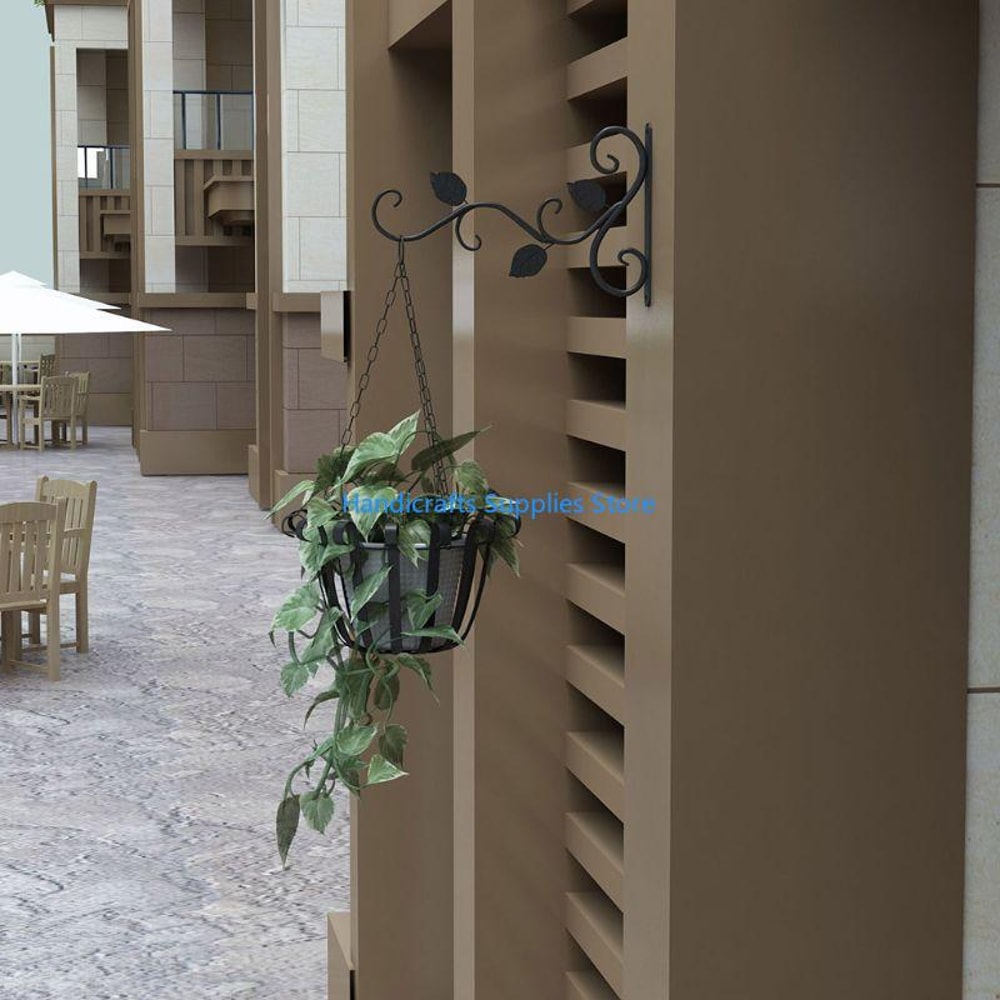 European Iron Wall Plant Hanger Bracket For Hanging Planters And Flower Pots 4
