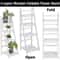 Tier Wooden Plant Stand Indoor Flower Display Shelf for Multiple Pots