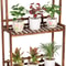 Tier Wooden Plant Stand Indoor Outdoor Space Saving Vertical Shelf