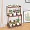 Tier Wooden Plant Stand Indoor Outdoor Space Saving Vertical Shelf